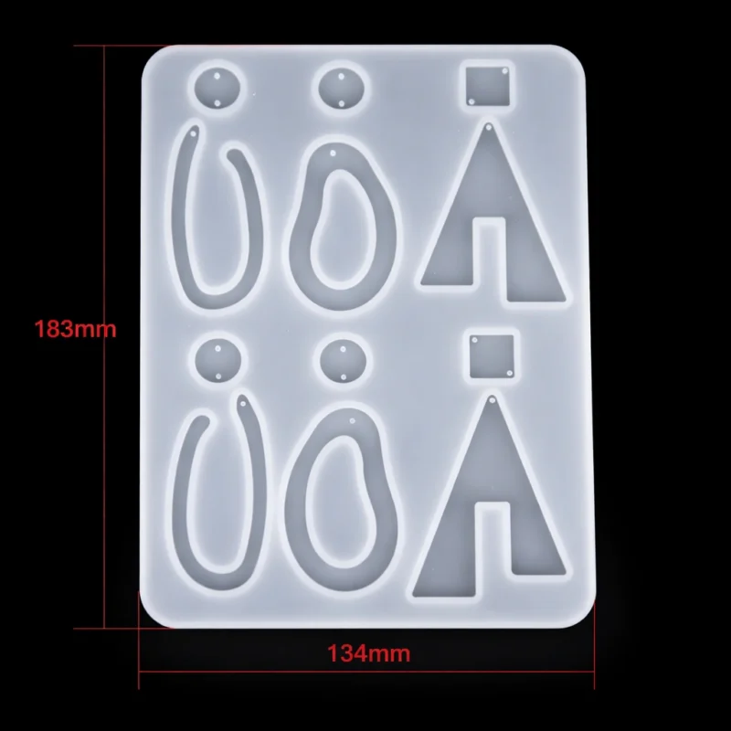 12-Cavity Jewellery Silicone Mold for Resin Art