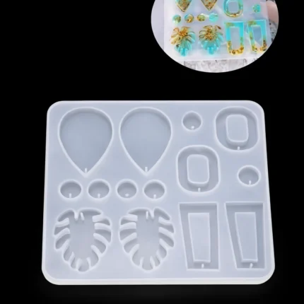 14-Cavity Jewellery Silicone Mold for Resin Art
