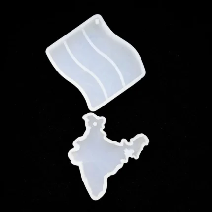 India Map / Flag Keychain Silicone Mold for Resin Art – DIY Resin Keychain & Pendant Mold