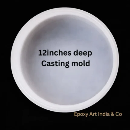 12-Inch Deep Casting Round Silicone Mold for Resin Art – DIY Epoxy Resin Mold