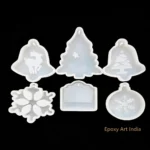 Christmas Decorations Silicone Molds – DIY Resin, Clay Craft Molds
