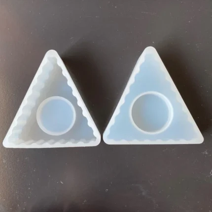Triangle Tealight Candle Holder Silicone Mold for Resin Art
