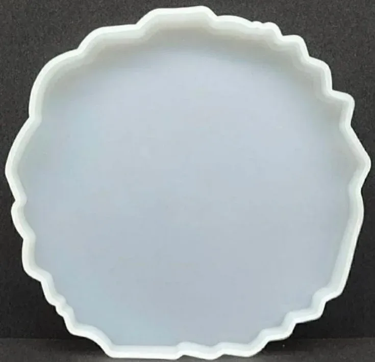 4-Inch Agate Round Coaster Mold for Resin Art