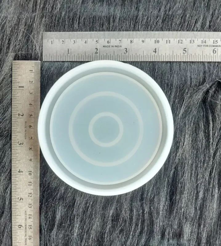 4-Inch Round Silicone Trinket Mold for Resin Art