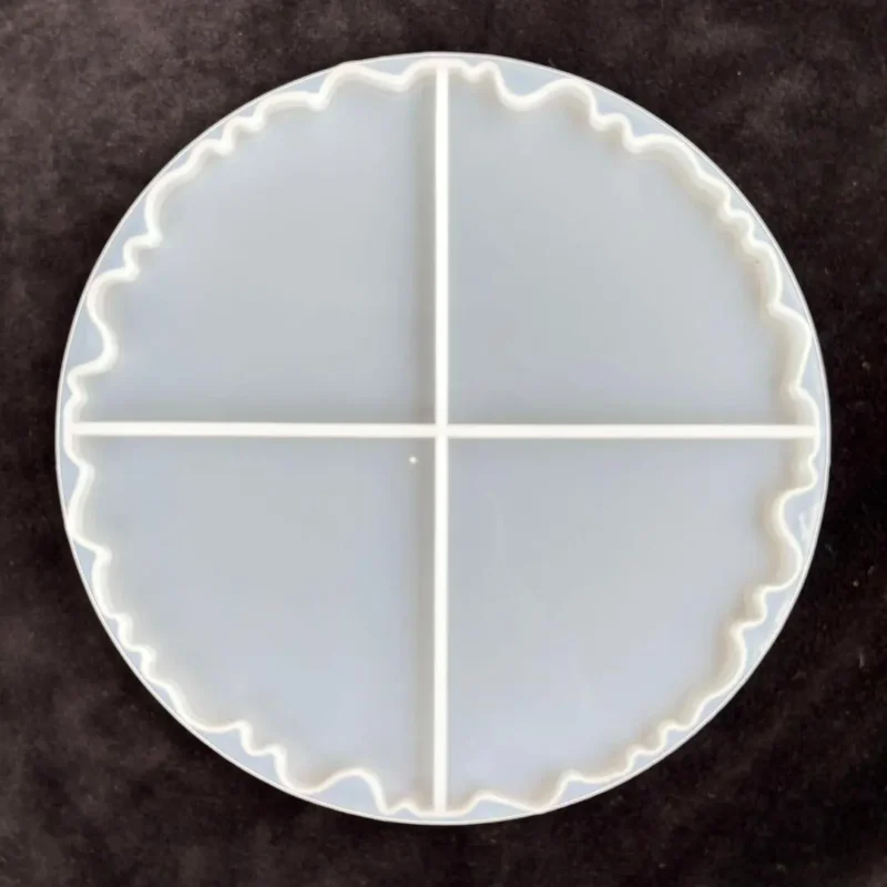 4-in-1 Agate Resin Coaster Silicone Mold for Resin Art