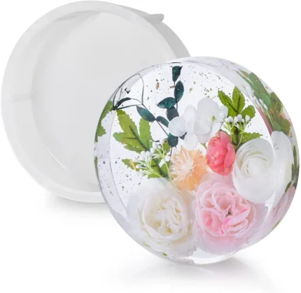 8-Inch Round Deep Casting Silicone Mold – 50mm Deep Resin Casting Mold for Resin Art