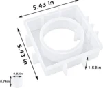 Square Resin Vase & Planter Silicone Mold for Resin Art