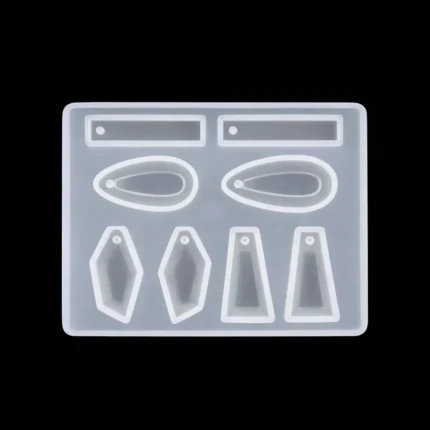 8-Cavity Silicone Earring / Pendant Resin Mold for Resin Art