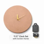 11.5" Clock Set with Golden Hands – DIY Resin Wall Clock Kit with Clock Machine (Designer Type 2)
