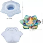 Lotus T-Light Silicone Mold for Resin Art