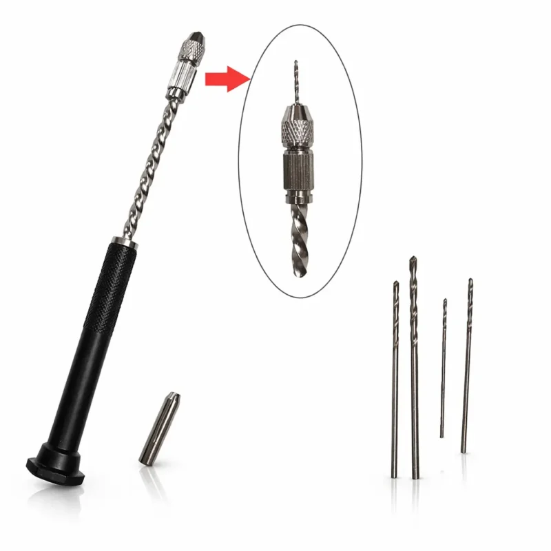 Manual Hand Drill Machine with 4 Drill Bits for Resin Art