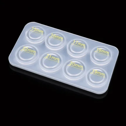8-Hole Ring Silicone Mold for Resin Jewelry Making