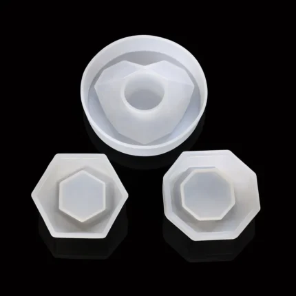 Planter / Candle / T-Light Holder Silicone Mold – Set of 3 for Resin Art