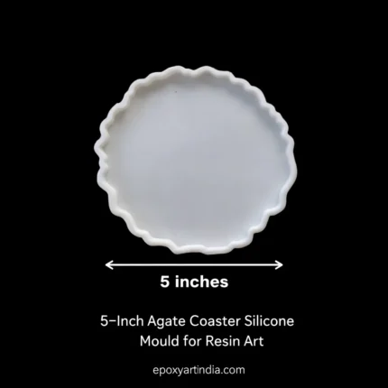 5-Inch Agate Coaster Silicone Mould for Resin Art