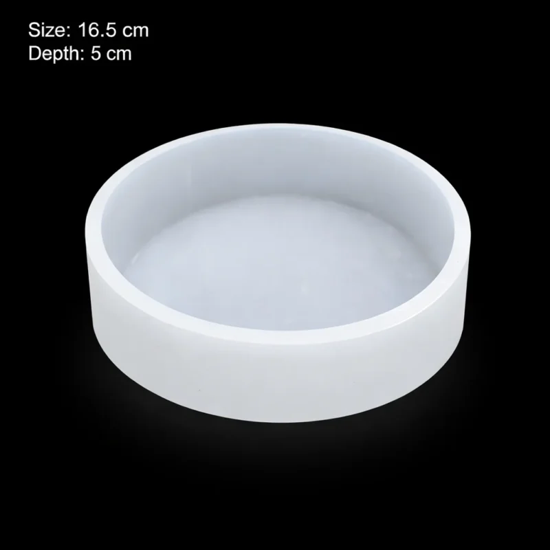 6-Inch Round Deep Casting Silicone Mold (50mm Deep) for Resin Art
