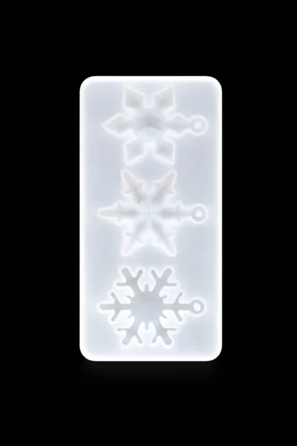 Christmas Snow Silicone Resin Mold (3 Cavity) – 2″ × 6″ for Resin Art