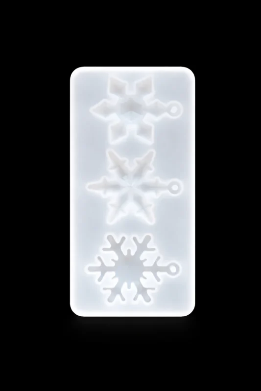 Christmas Snow Silicone Resin Mold (3 Cavity) – 2″ × 6″ for Resin Art