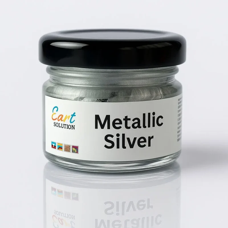 Silver Metallic Gel Pigment – Premium Shimmer Color Paste for Resin Art