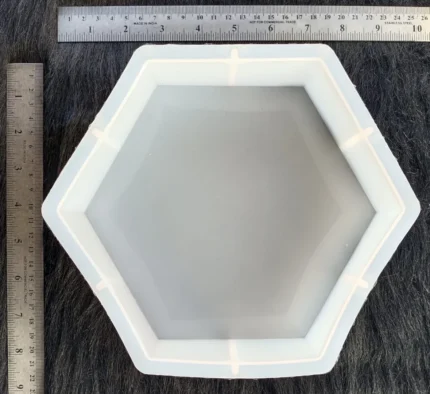 Large Silicone Hexagon Mold for Deep Flower Preservation – Resin Art
