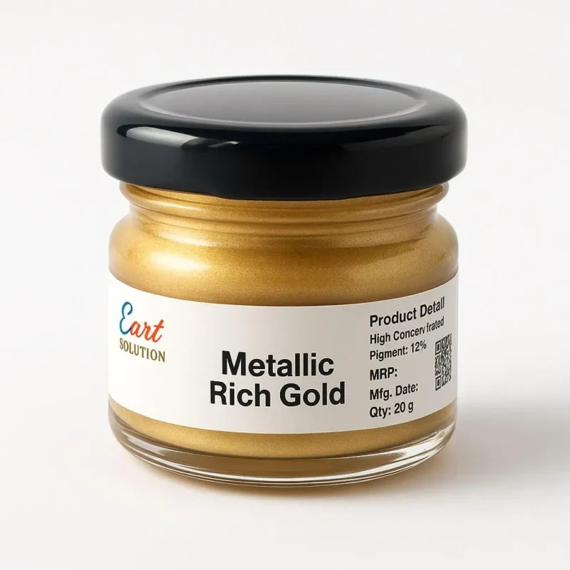 Metallic Rich Gold Gel Pigment – Luxury Shimmer Color Paste for Resin Art