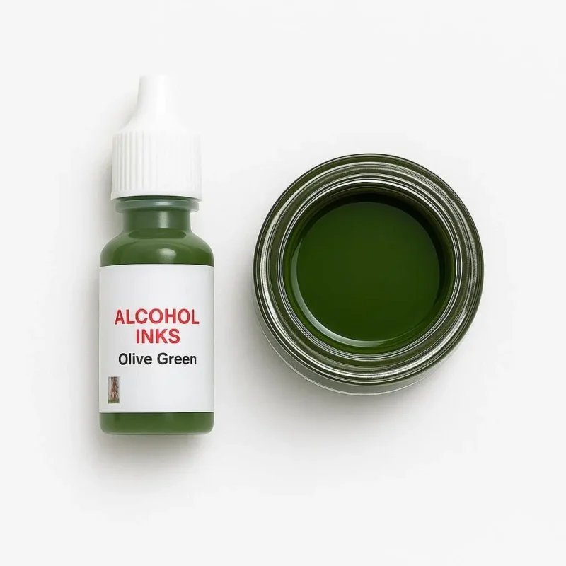 Olive Green Alcohol Ink for Resin Art