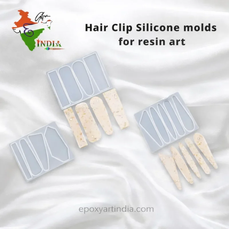 Hair Clip Silicone Molds for Resin Art (Set of 3)