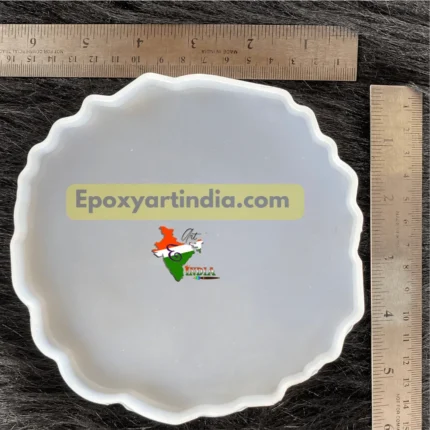 6-Inch Agate Round Coaster Mold for Resin Art