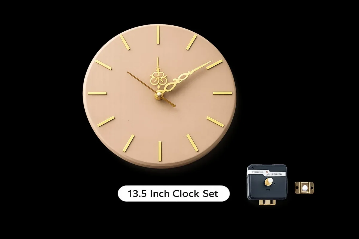13.5 Inch Clock Set with Acrylic Sticks, Clock Machine & Needles – DIY Resin Wall Clock Kit