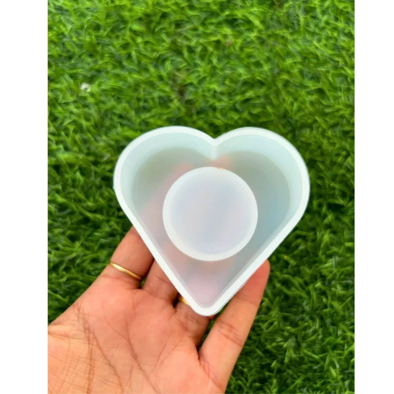 Heart Tealight Silicone Mold for Resin Art