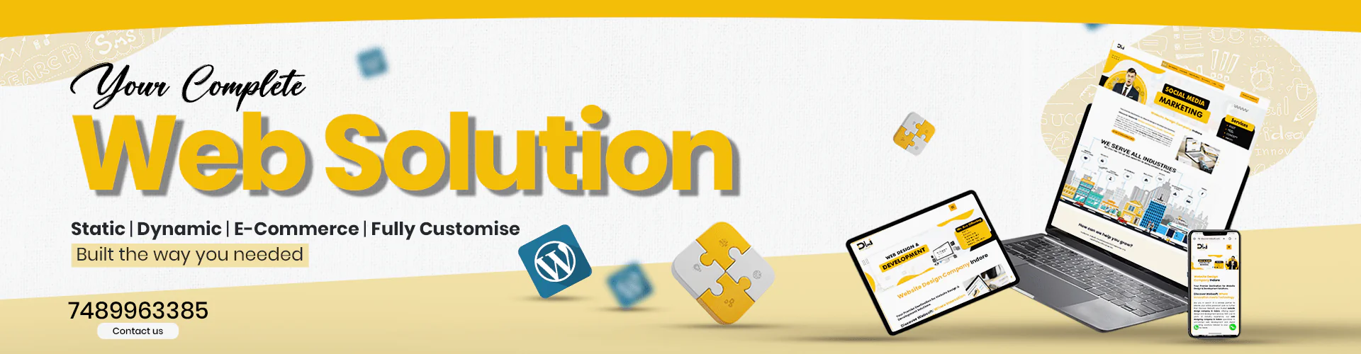 Web solutions company in Indore offering website design and development services