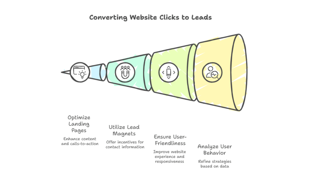 Converting Website Clicks into Leads.