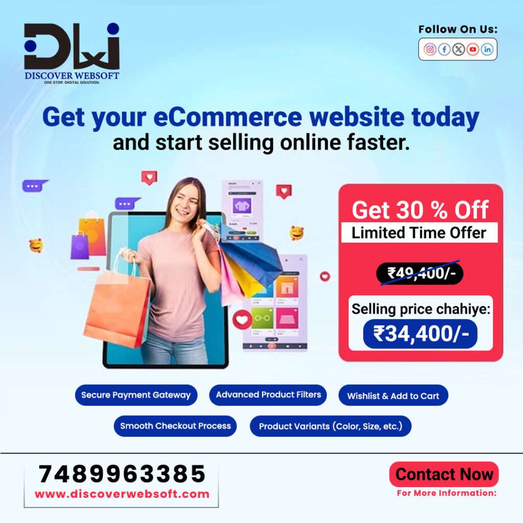 Professional Ecommerce Website Development Company in Indore